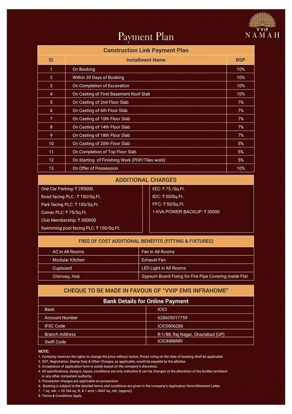 vvip-namah-payment-plan